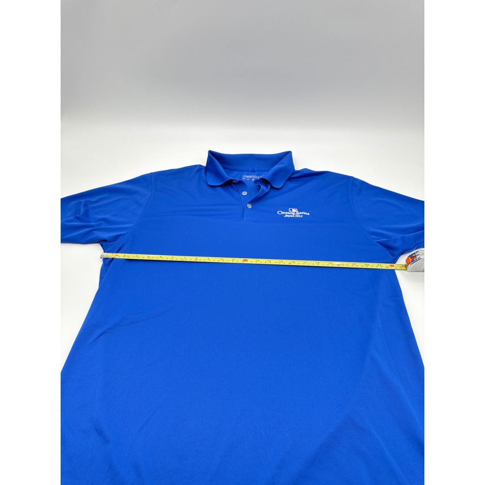 Nike Golf MLB Opening Series Japan 2012 Dri-FIT Polo Shirt Blue Mens XL - Picture 5 of 8